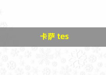 卡萨 tes